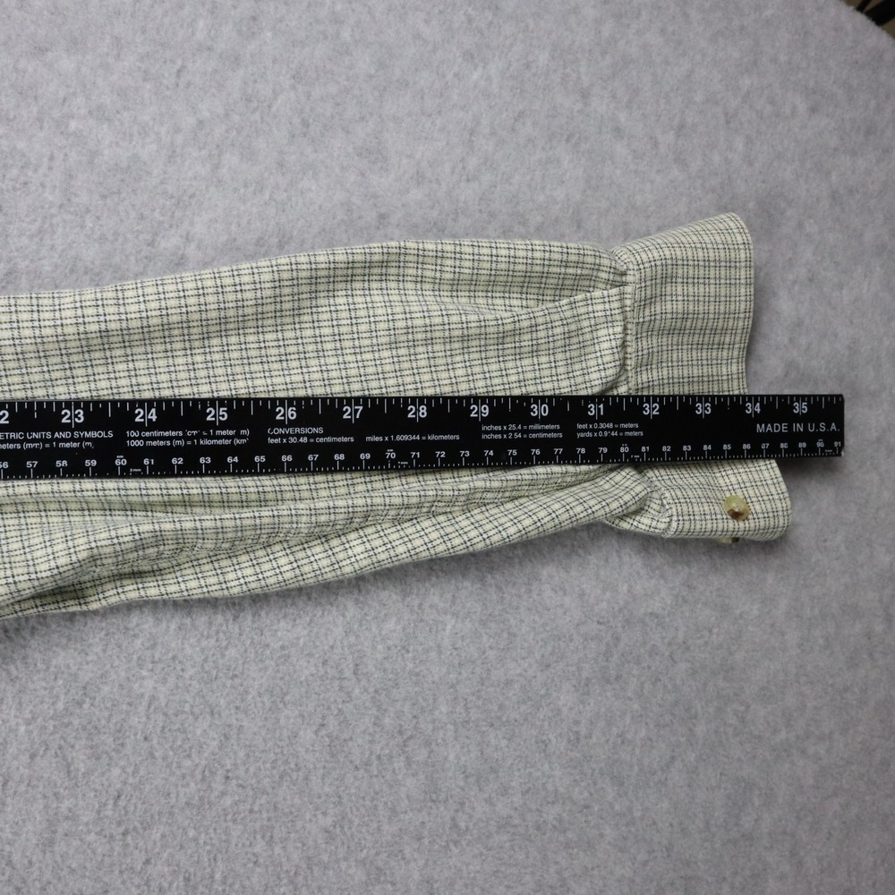 Beretta Shirt Mens Large Outdoor Casual Pocket Button Up Green Plaid Long Sleeve - Picture 8 of 11
